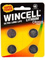 Wincell CR2025 Coin Battery: 4 Pack