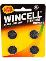 Wincell CR2032 Coin Battery: 4 Pack