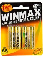 Winmax Ultra Alkaline AA Battery: 4 Pack