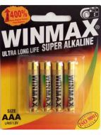 Winmax Ultra Alkaline AAA Battery: 4 Pack