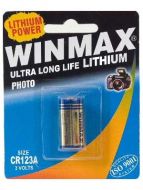 Winmax CR123A Alarm Battery: 1 Pack