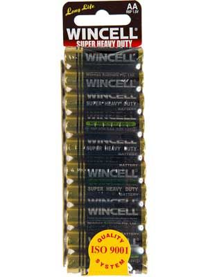 Wincell Super Heavy Duty AA Battery: 10 Pack