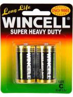 Wincell Super Heavy Duty C Battery: 2 Pack