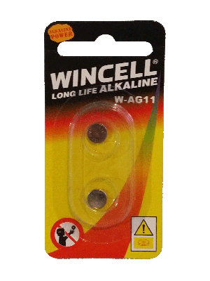 Wincell AG11 Coin Battery: 2 Pack