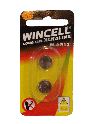 Wincell AG12 Coin Battery: 2 Pack