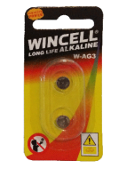 Wincell AG3 Coin Battery: 2 Pack