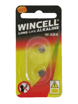 Wincell AG4 Coin Battery: 2 Pack