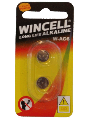 Wincell AG6 Coin Battery: 2 Pack